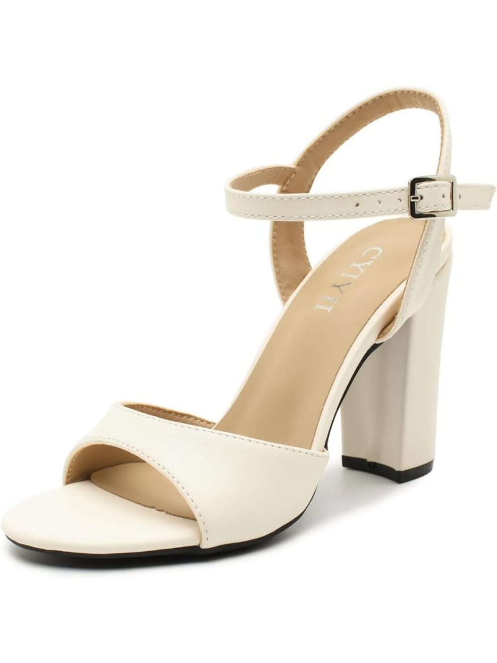 Stylish Open Toe Block Heel Sandals with Ankle Strap - Chunky High Heels for